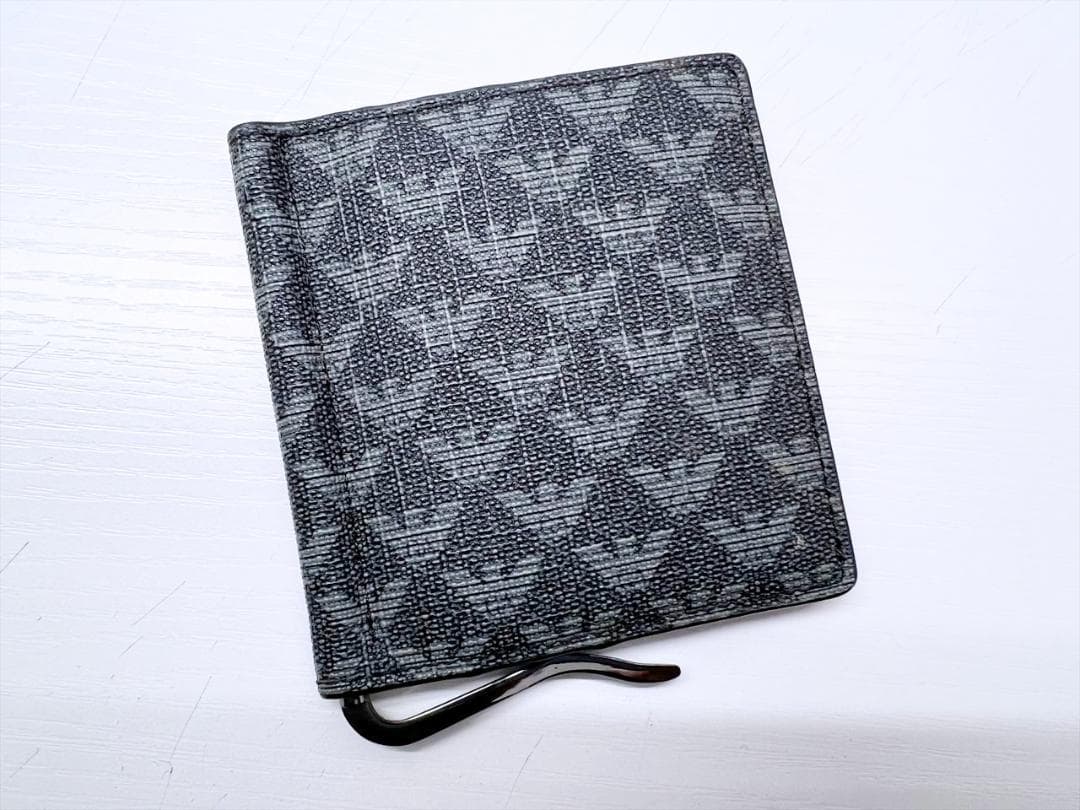 使用感なし　美品　エンポリオアルマーニ　イーグル　PVC　マネークリップ