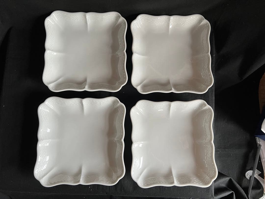 リチャードジノリ　ベッキオホワイト　ディッシュスクエア（Ｌ）