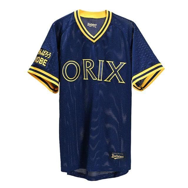 オリックス・バファローズ　BlueWaveメッシュジャージ（ナンバー無し）M