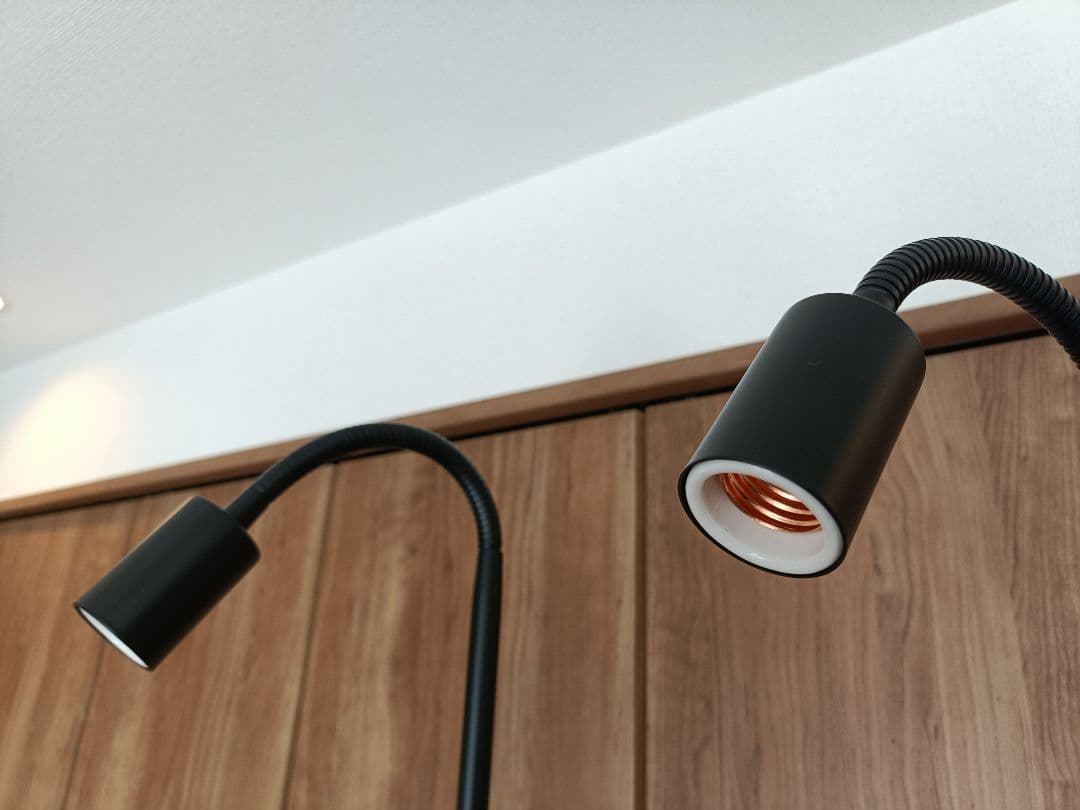 【中古 美品】BARREL フレキシブルアームライトスタンド(黒) 2個セット