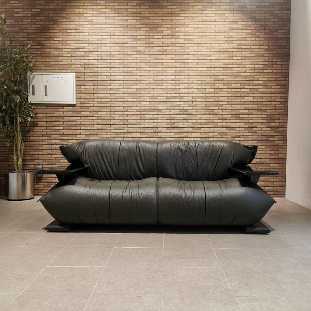 ◇MORISHIGE　森繫｜G-アーク｜本革張り｜2Pソファ