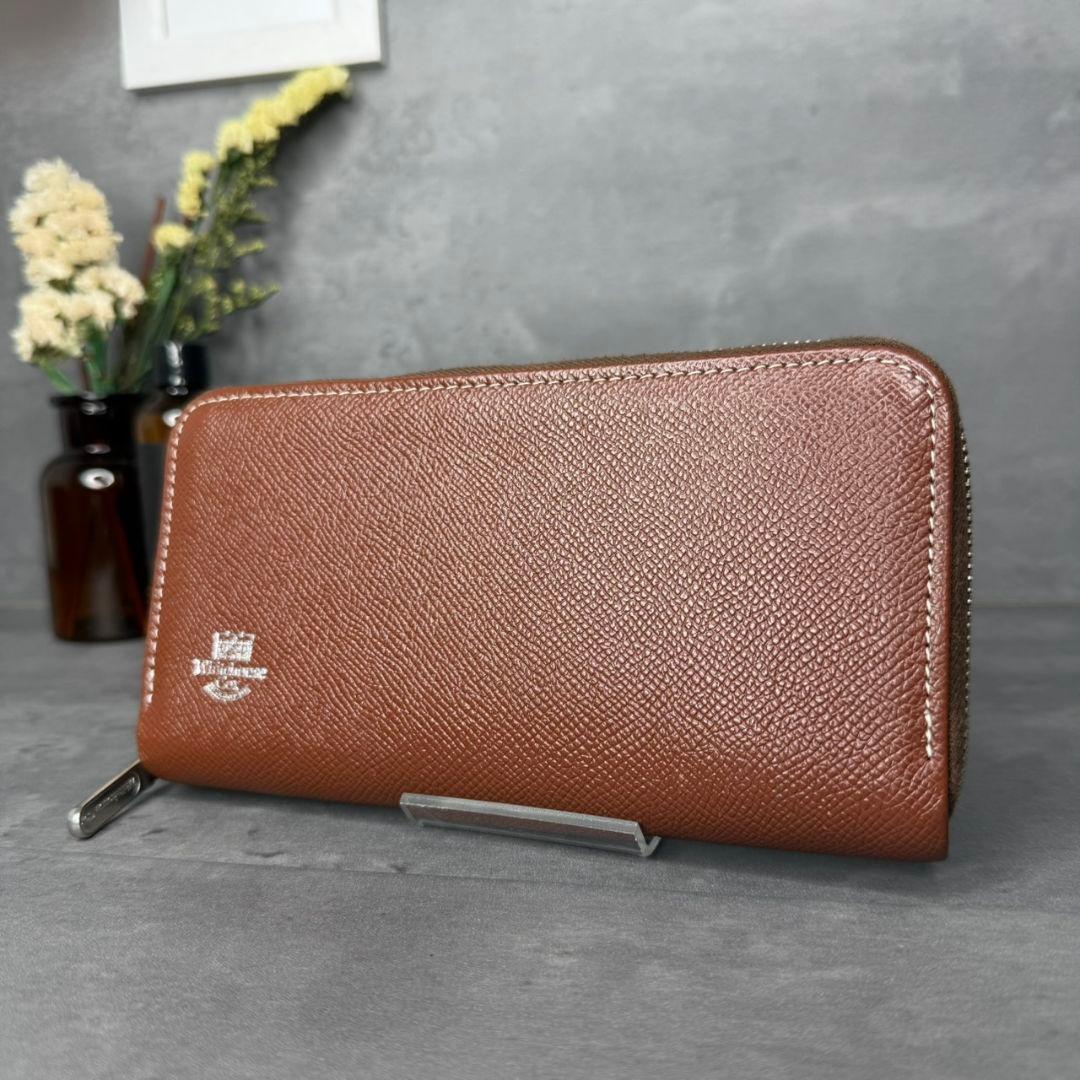 【入手困難】Whitehouse Cox ラウンドジップ 長財布 ロンドンカーフ