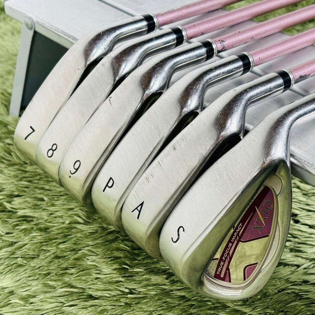 ゼクシオ 10代目 MP1000 ボルドー アイアン6本セット レディースゴルフ