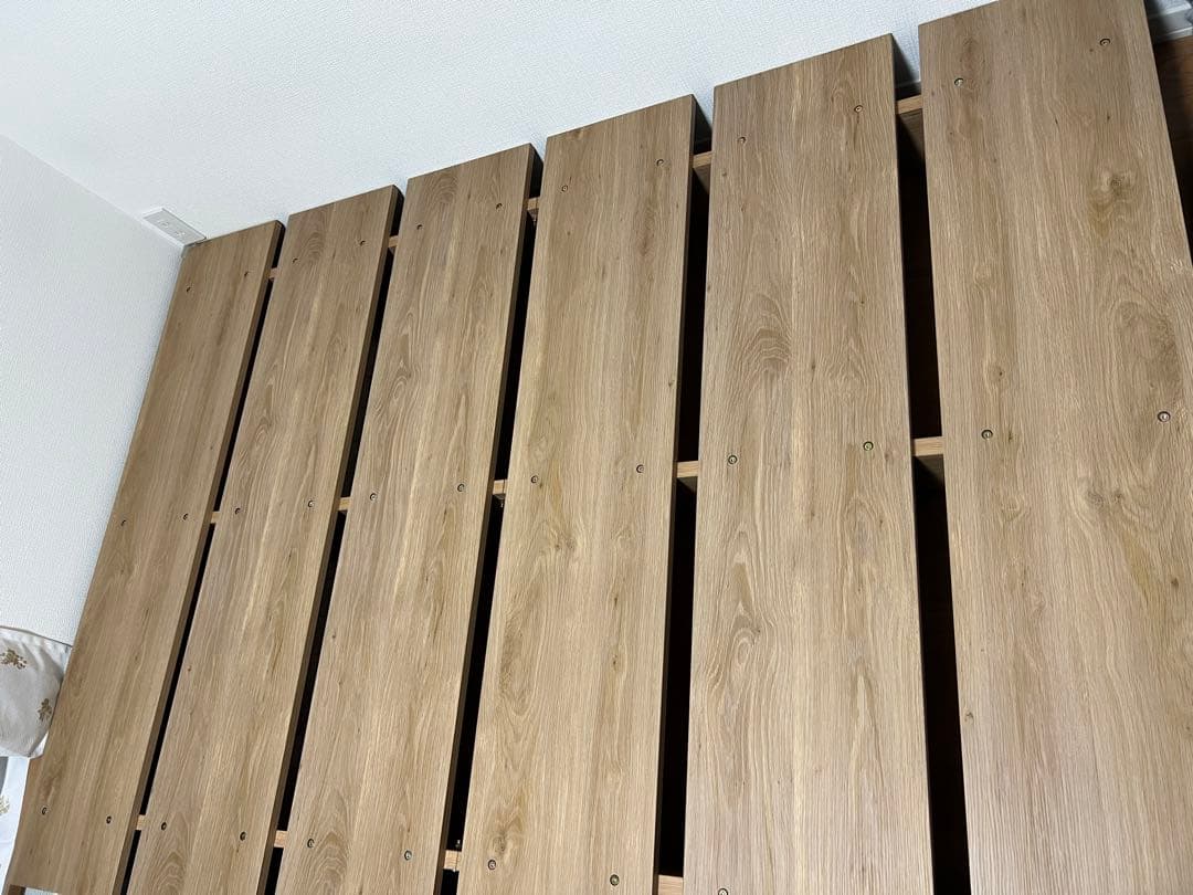 ロウヤ　セミダブル　ベッドフレーム　シャビーナチュラル