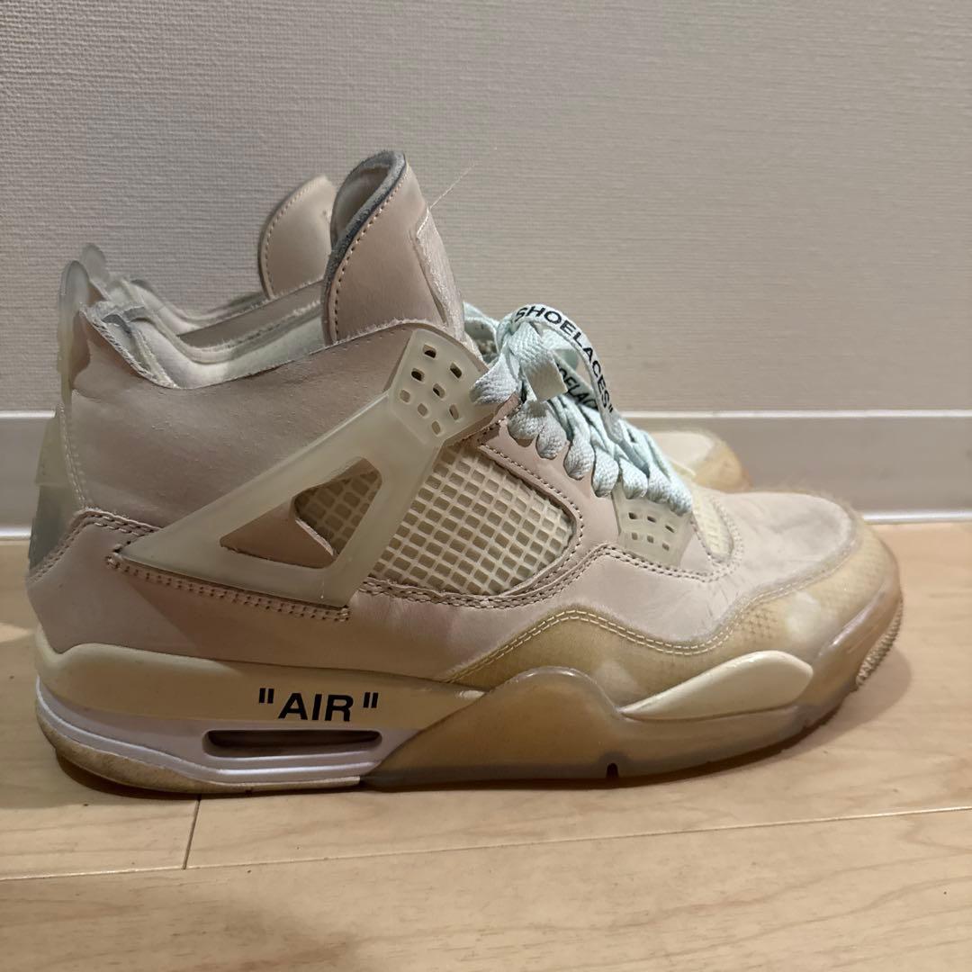 木*村様 引退品 WMNS Jordan 4 off-white sailメンズ