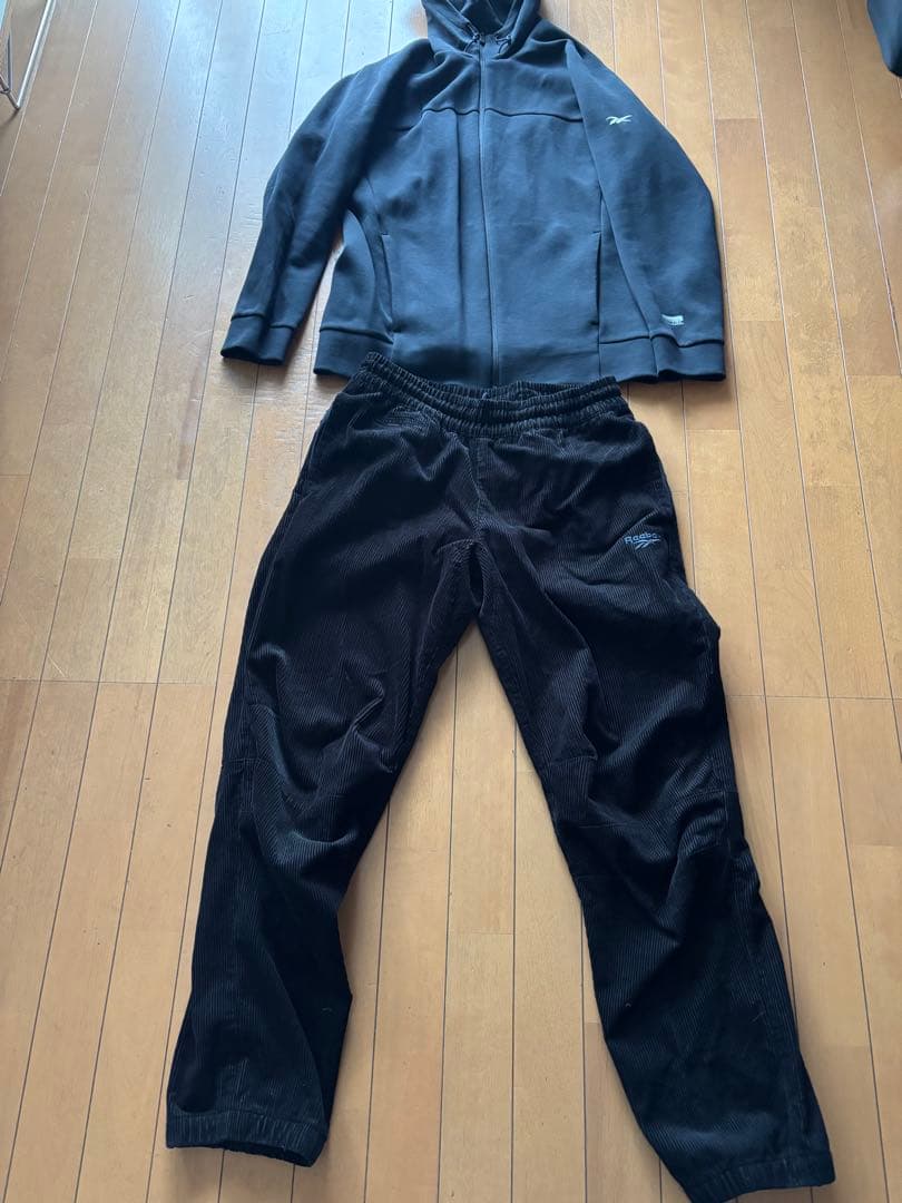 nanamica × Reebok コーデュロイボトム　パーカー　ナリフリ