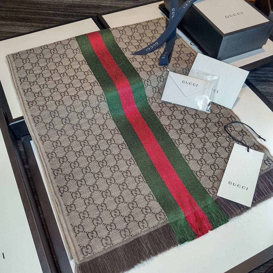 ❤美品箱付き❤GUCCI マフラー ストール スカーフ❤C.ロナウド愛用❤