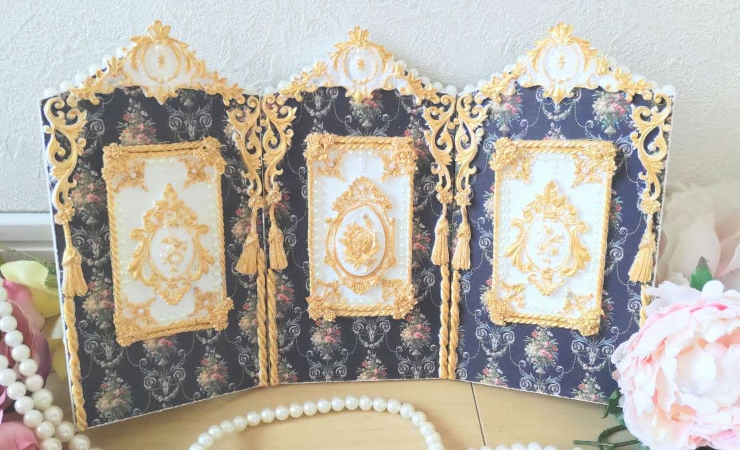 ミニチュア　パーテーション　（ロココ宮殿風）A