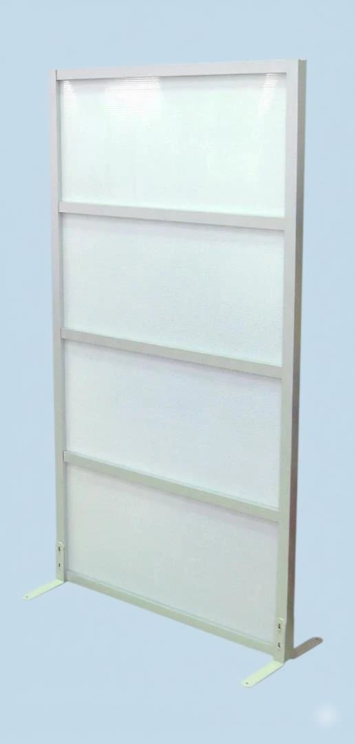 ※アウトレット新品ポリカーボネートパーティション　幅900×高1800 脚付き