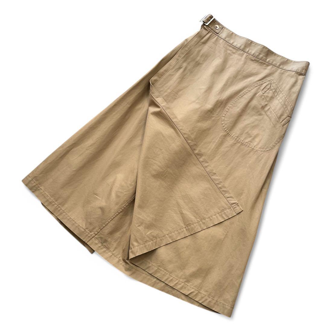 ジュンヤワタナベ チノ キュロット巻きスカート S ベージュ AD2016