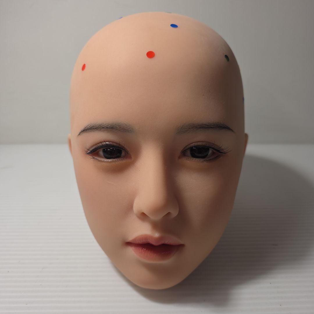 シリコンヘッド 単品 リアルドール　ウィッグ付き　未使用