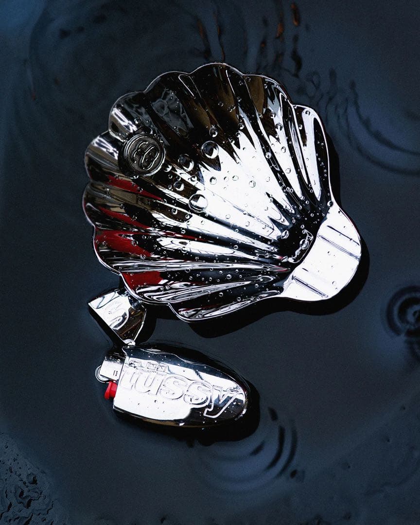 STUSSY SILVER CLAM ASHTRAY 灰皿