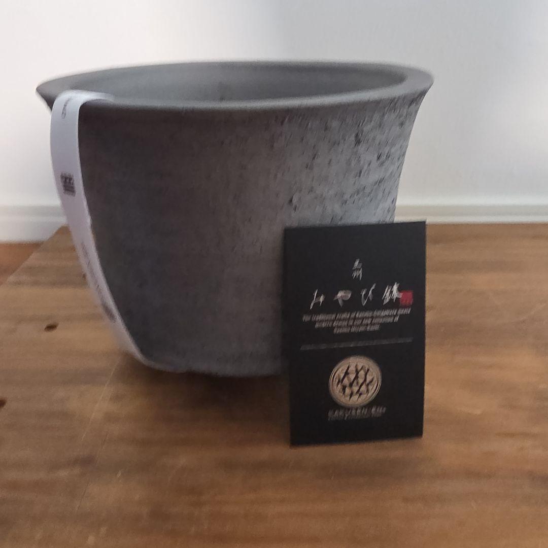 新品未使用■鶴仙園×みやび鉢 OK-03-1サイズ オニバス社 三州みやび鉢
