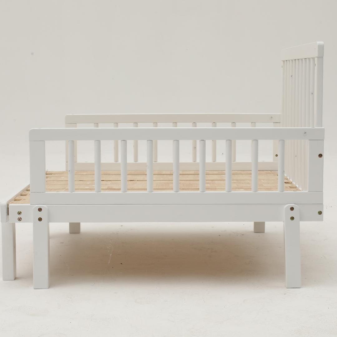 伸長式ソファベッド　天然木製　２WAY　おしゃれ　北欧風　WHITE