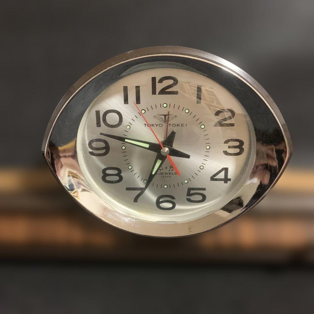 【デッドストック】東京時計 日の出型 置時計