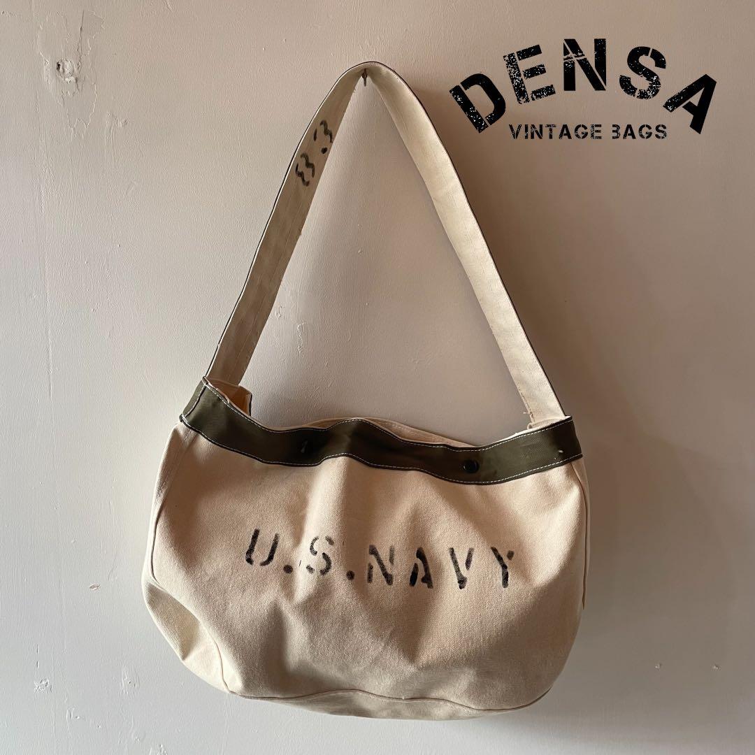 【ビンテージ】ニュースペーパーバッグ ミリタリー　U.S.Navy 80s90s