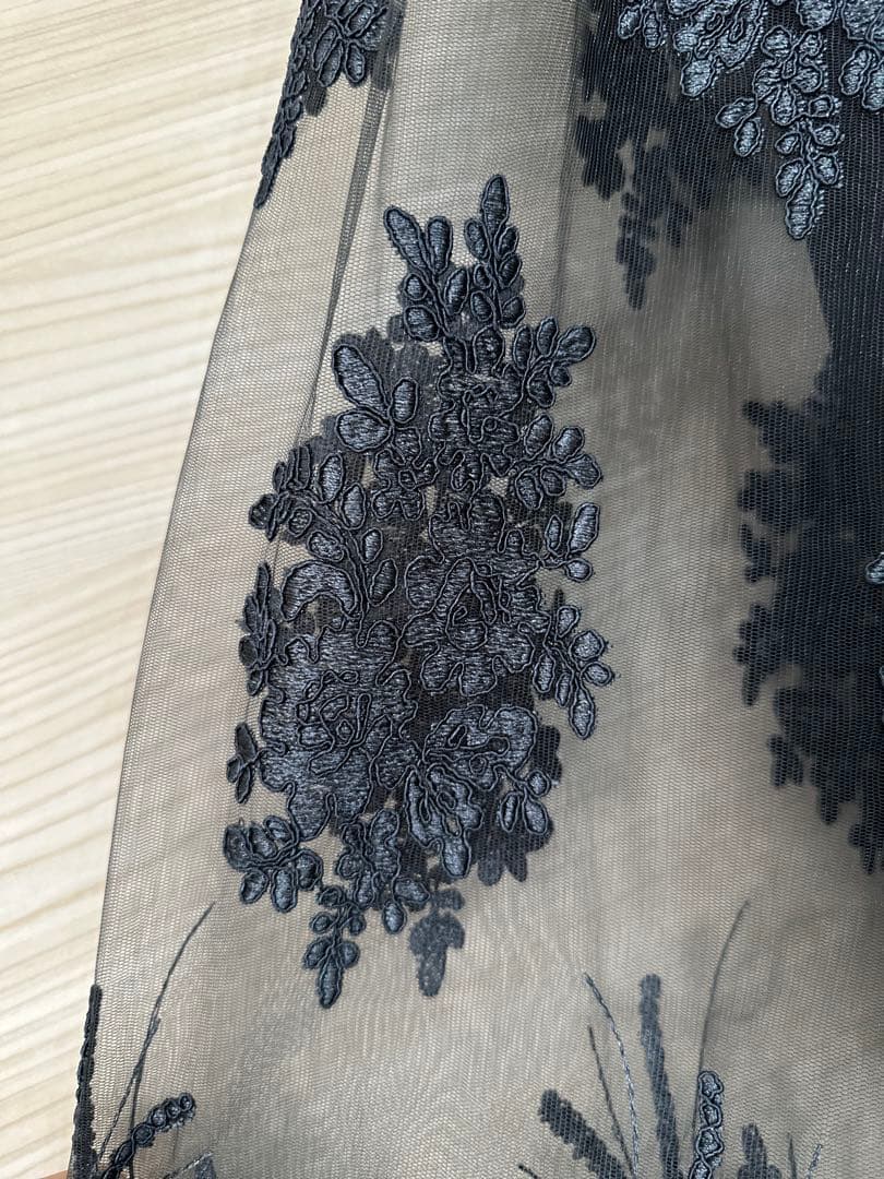 ✨ポアン✨【新品タグ付き】Sov.ダブスタ 刺繍 チュールスカート