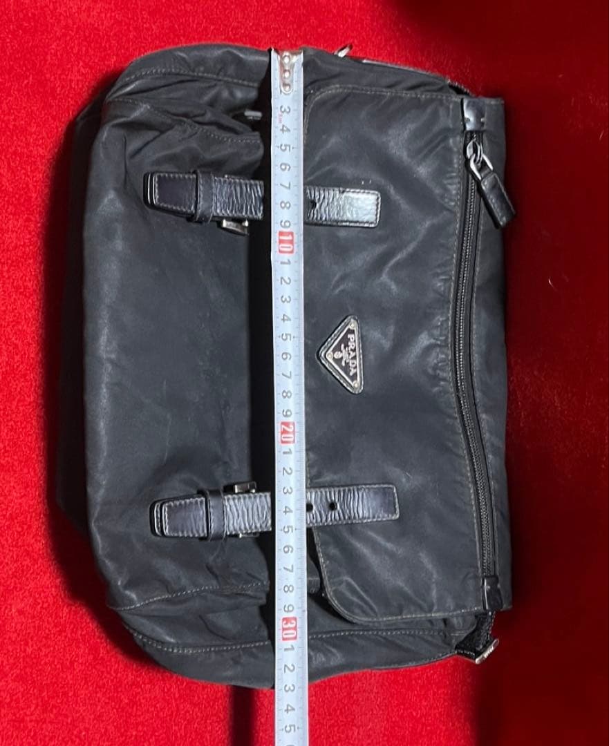 [PRADA]三角ロゴプレート ポコノ メッセンジャーバッグ/ショルダーバッグ黒