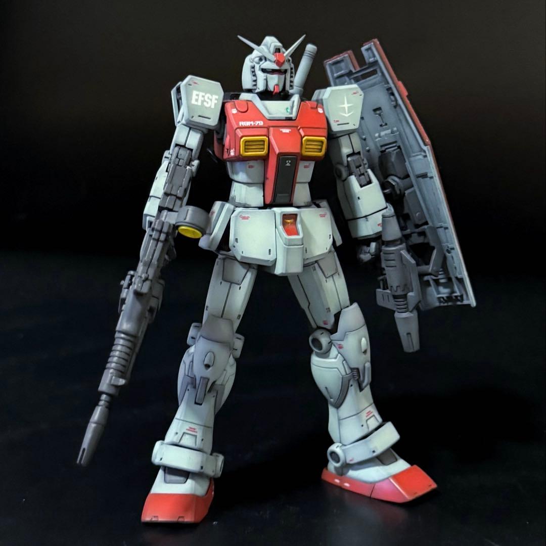 HG 1/144 RGM-79 ジム(ガンダムヘッド)完成品