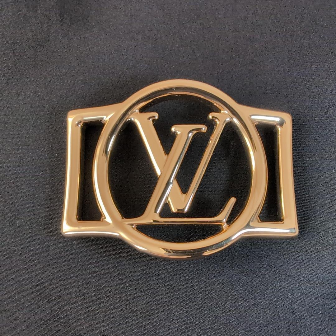 LV ルイヴィトン MP2956 ロゴ スカーフリング ゴールド 127