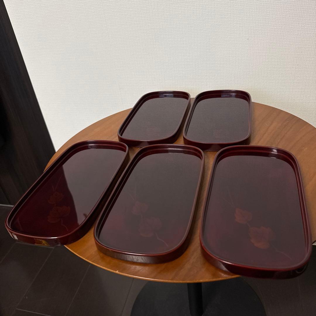 輪島塗 五島屋謹製　兼用皿10客(5客×2箱)