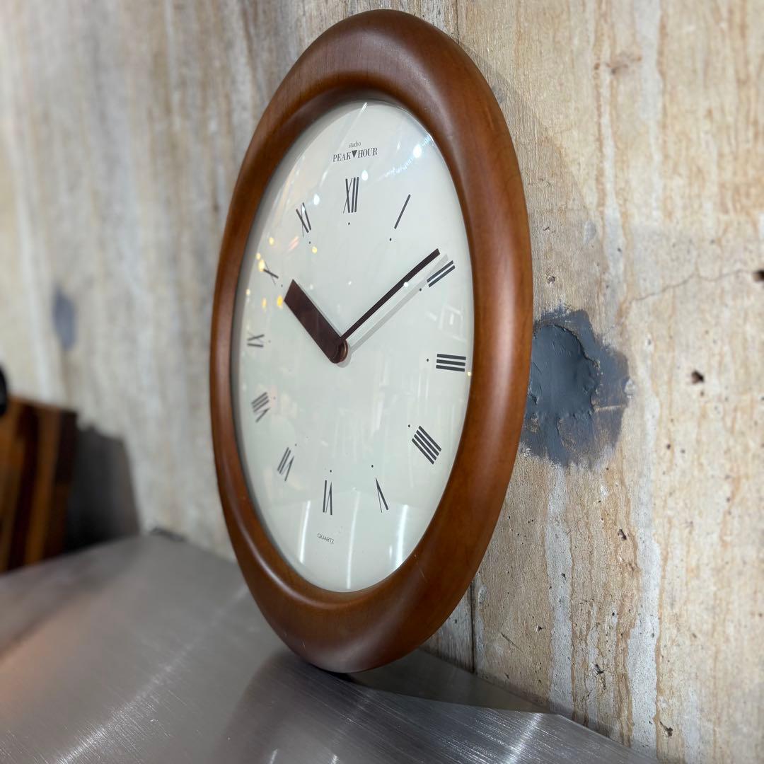 studio PEAK▼HOUR 壁掛時計 オーバルウォールクロック