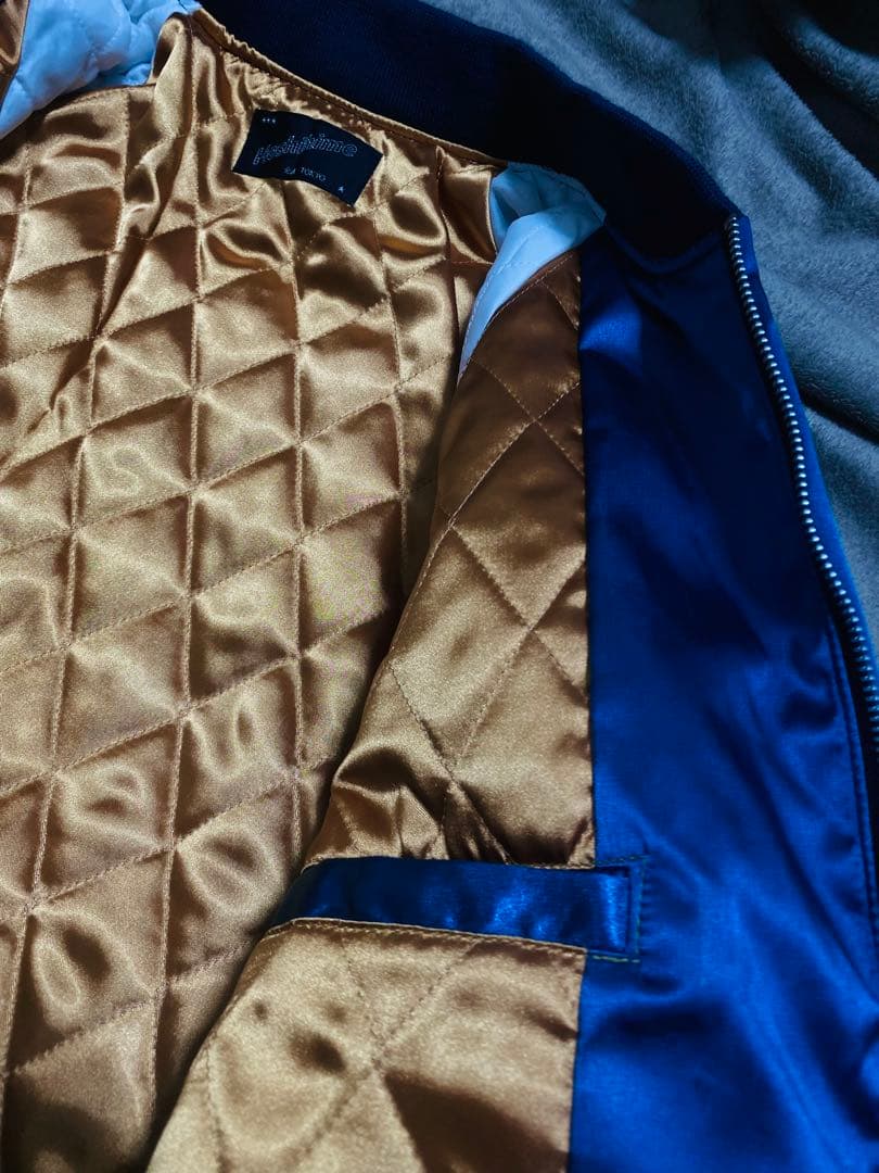 日本製 美品 Hoshihime 鷲 日本限定 スカジャン unisex サテン