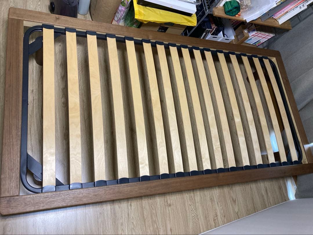【出品5/31まで】※最終値下げ　無印良品　シングルベッド　ウォールナット