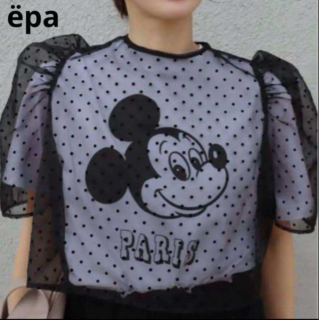 新品未使用タグ付き エパ epa ドット シアーブラウス ブラック