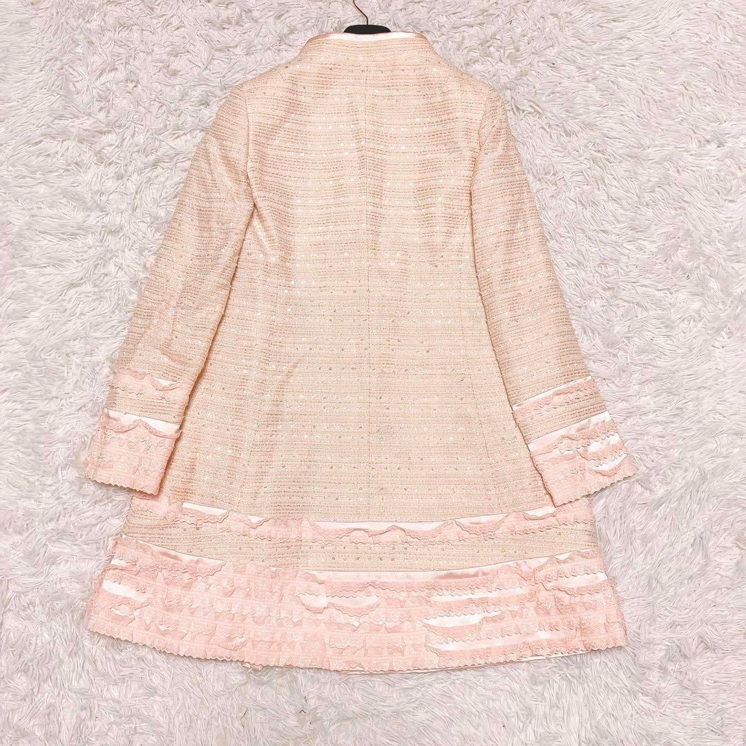 ジーザスディアマンテ レース リボン コート 春 プティ トリアノン ピンク