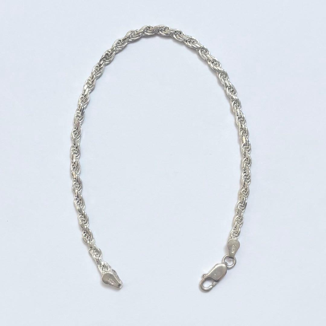 ITALY925 ヴィンテージ ツイストロープブレスレット シルバー925