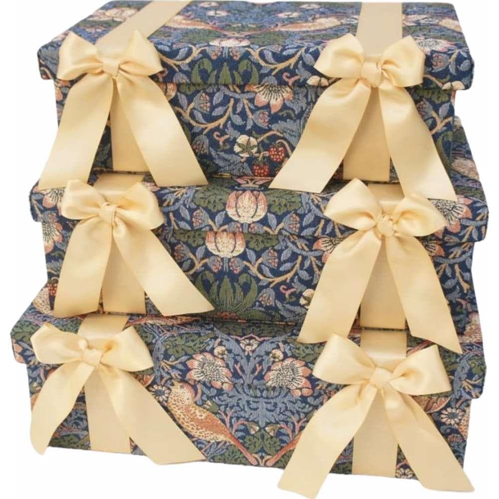 ボックス3点 ジェニファーテイラー ウィリアムモリス イチゴ泥棒 33099BX