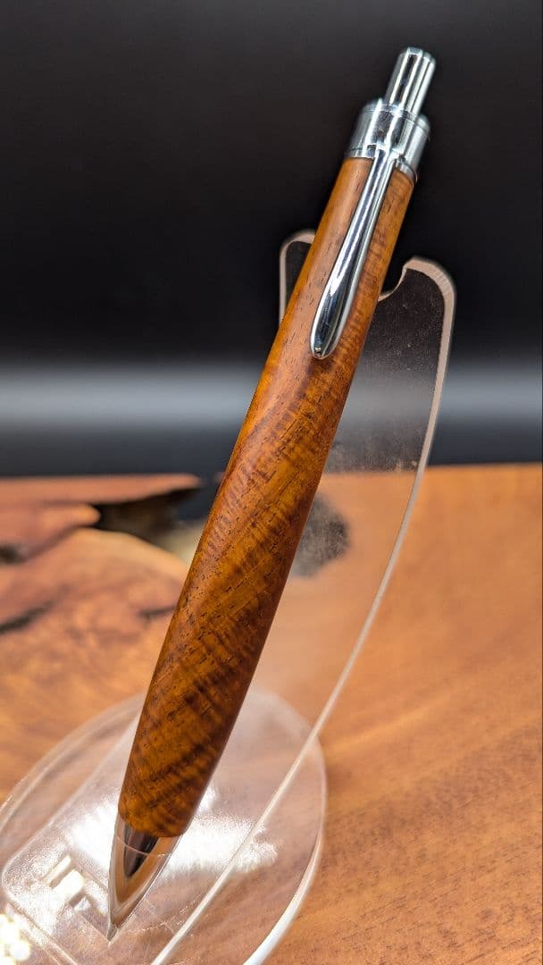 609極上　サイアミーズローズウッド　シアメース　マイクロカーリー　木軸ペン