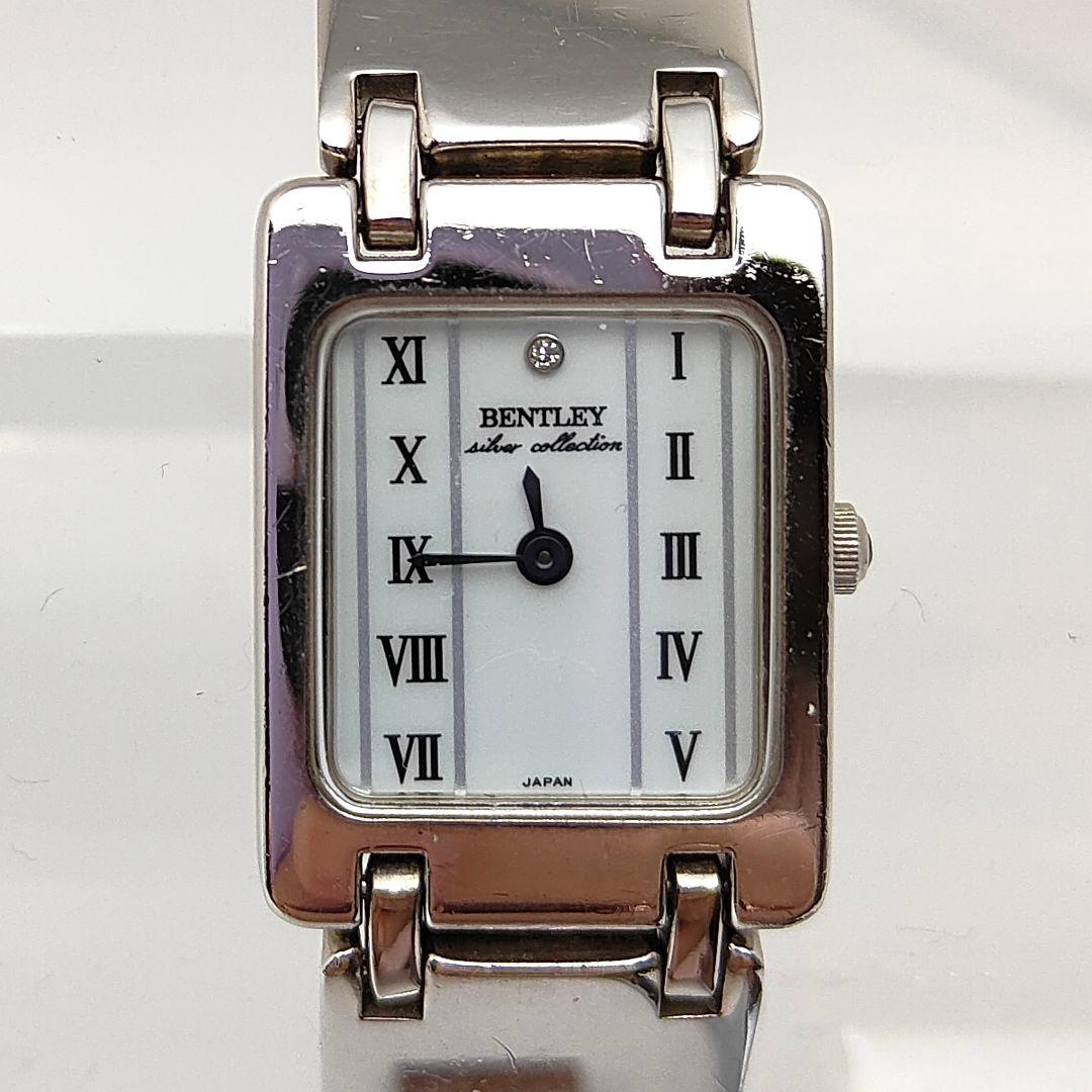 稼働品 BENTLEY　銀製925 レディース腕時計 造幣局刻印 電池交換済