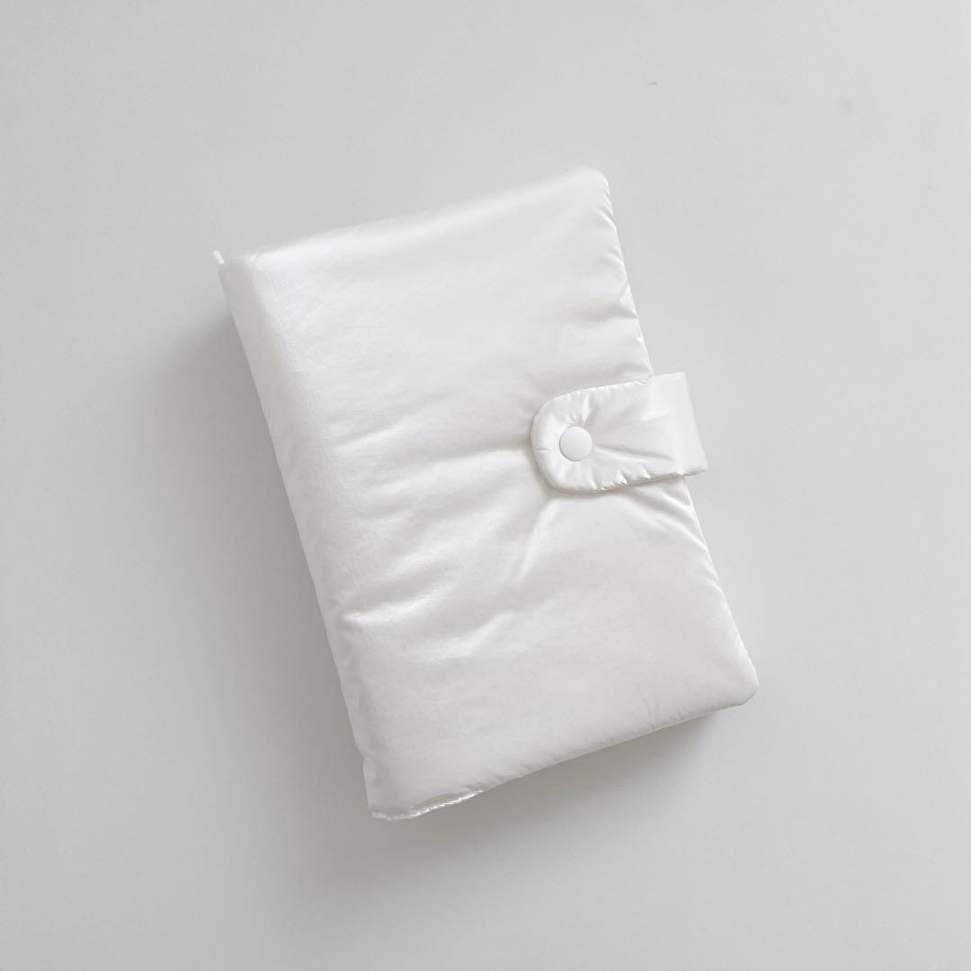 早い者勝ち　韓国　バインダー　カバー　貯金　リフィル　シンプル　メタル　ホワイト