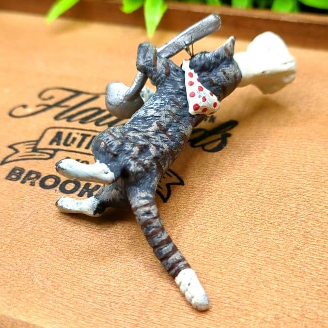 ヴィエナブロンズ コールドペイント 擬人化した猫 コック 調理師