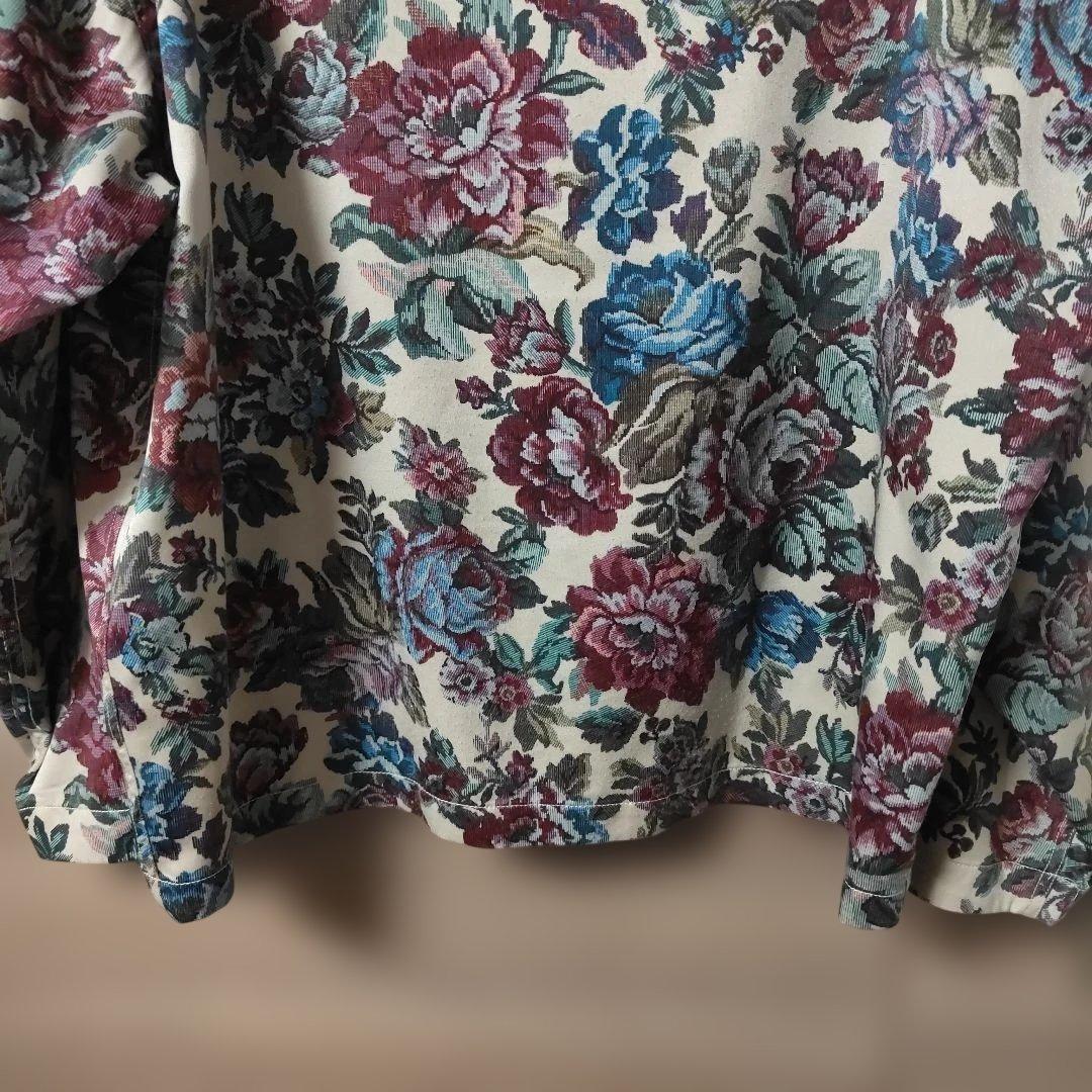 極美品FAT 総柄、花柄カーディガン BLOSSOGAN サイズFAT(XL)