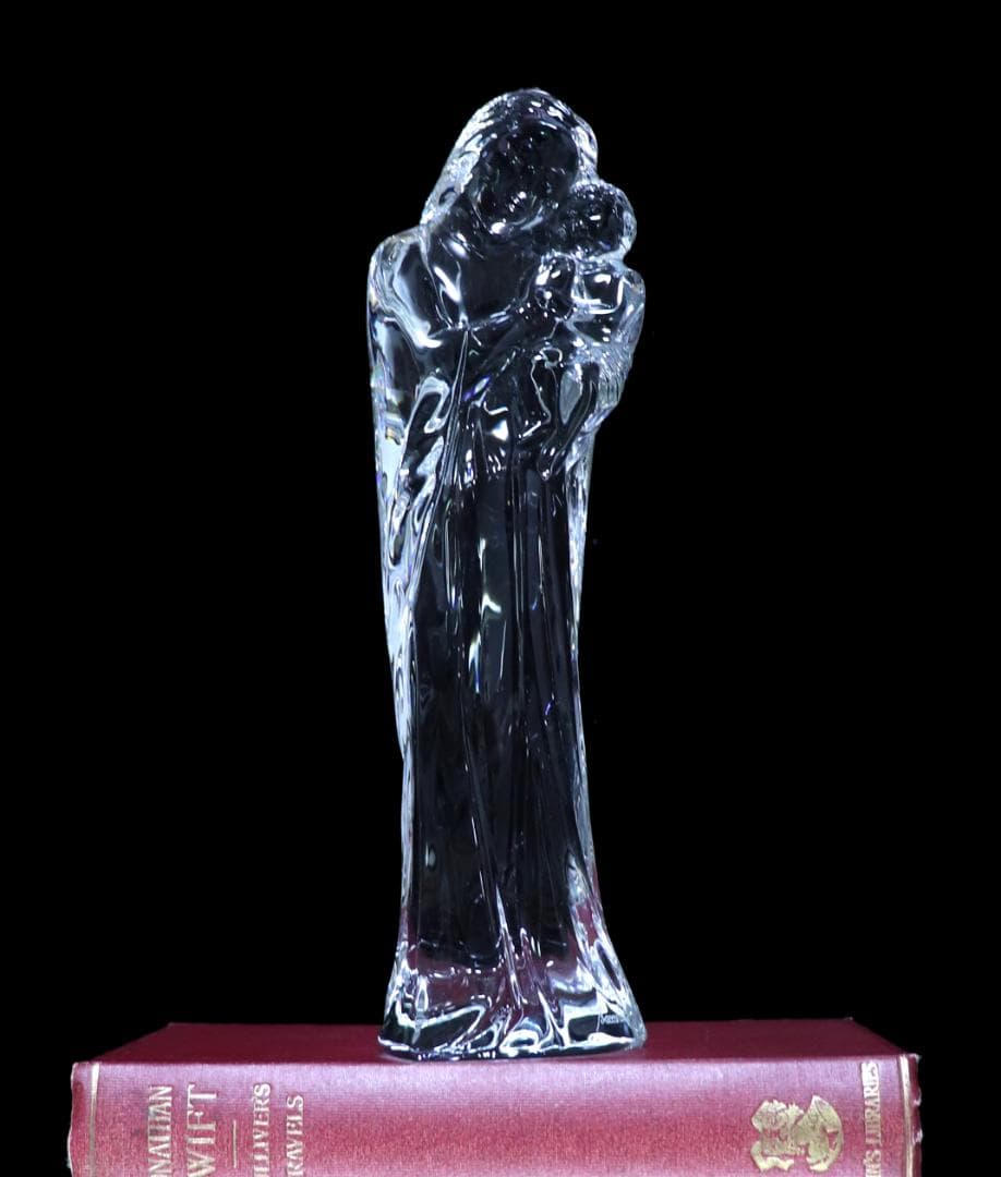 バカラ 美品 大型 フィギュリン 24cm1.1kg ラファエロ 聖母子像 廃版