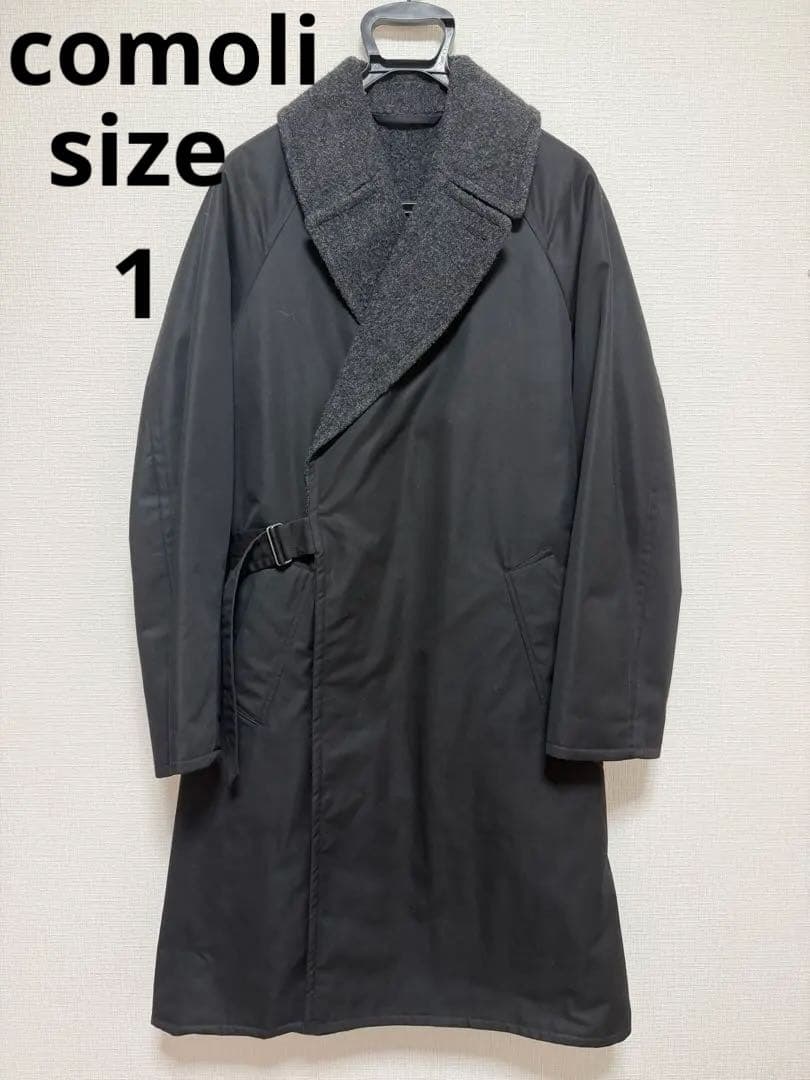 comoli タイロッケンコート サイズ1 ブラック　16AW
