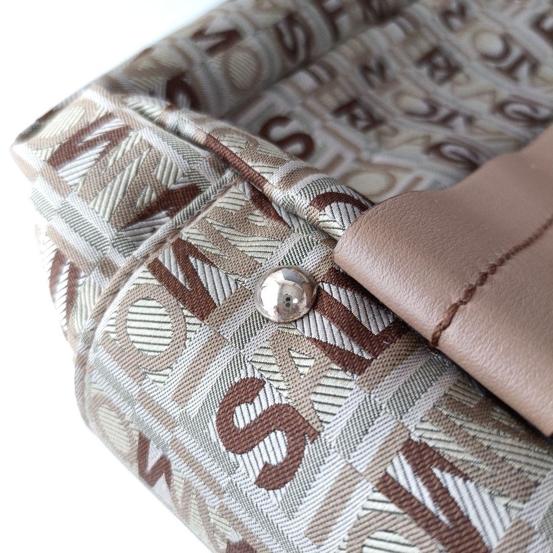 【美品】フェラガモ ロゴ キャンバス トートバッグ プリント