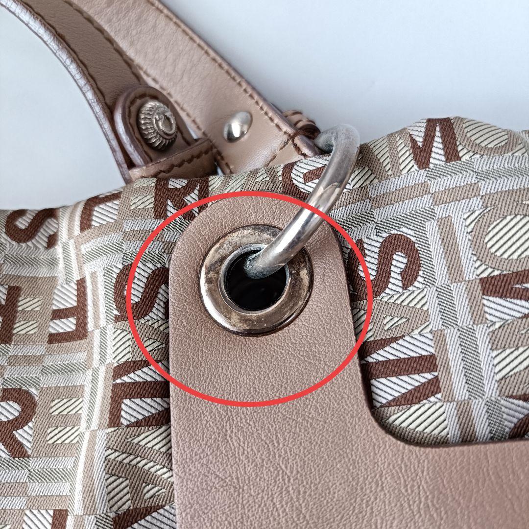 【美品】フェラガモ ロゴ キャンバス トートバッグ プリント