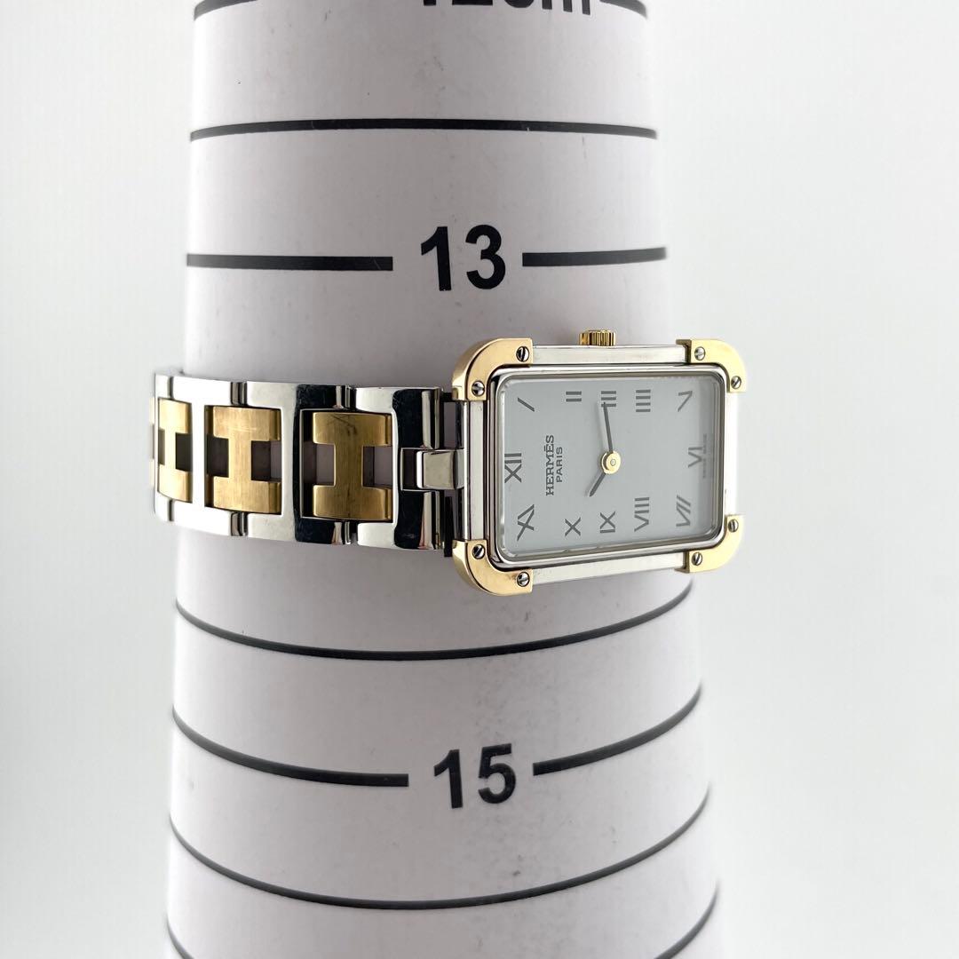 【稼働/新品電池】エルメス　クロアジュール　スクエア　腕時計　レディース