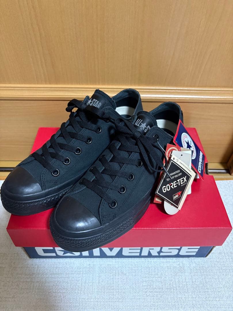 オールスター　GORE-TEX OX ALLSTAR ブラックモノトーン　US7