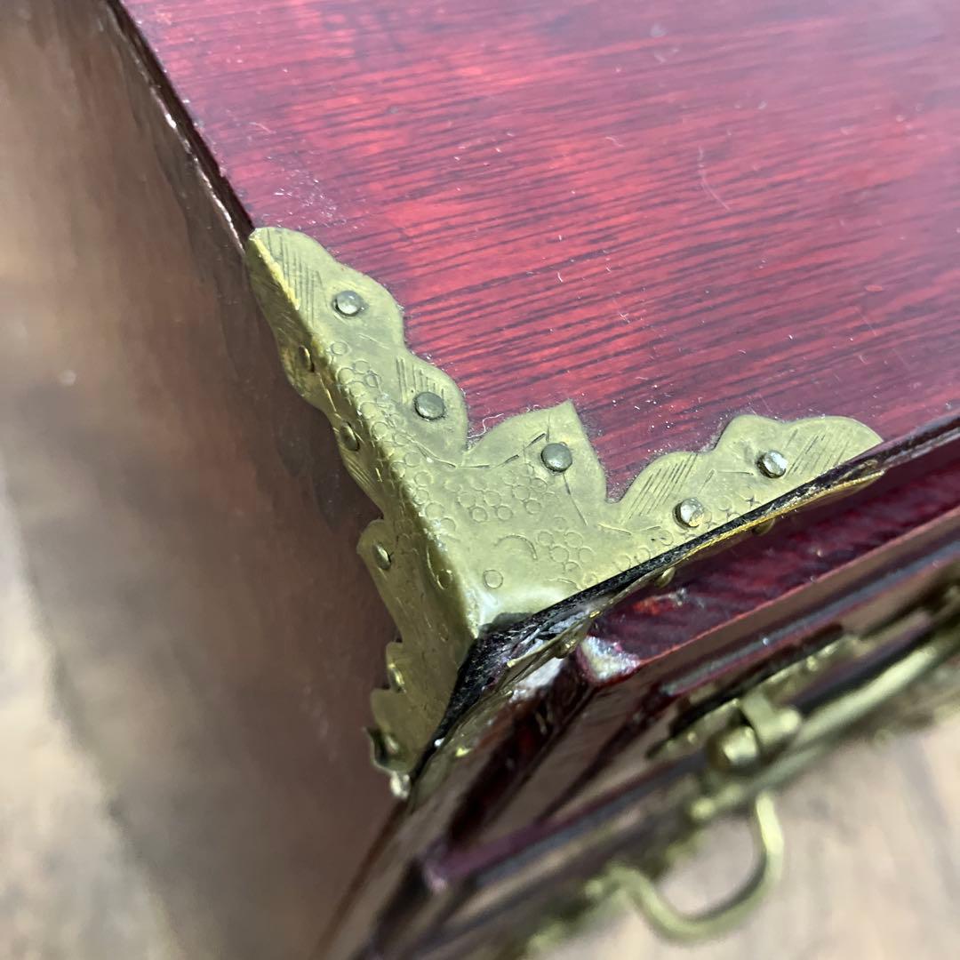 A-3 中国美術 薬箪笥風 小型箪笥 チェスト 抽斗8杯 飾台 道具箱 骨董品