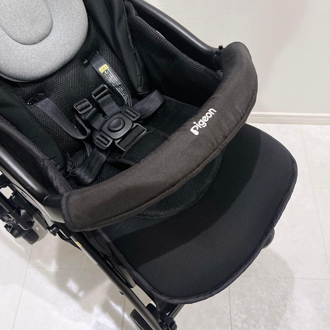 ピジョン Suuuto SB2 ベビーカー 両対面式 オールブラック 極美品