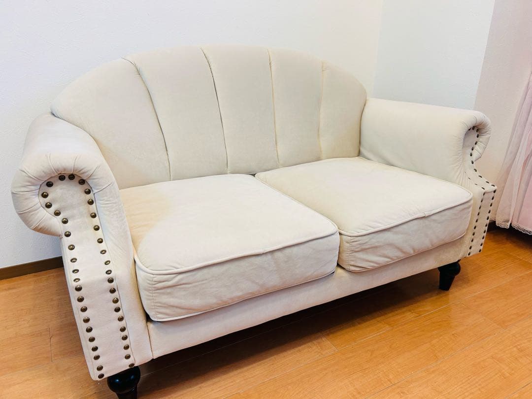 ロマンティックプリンセス　クラシカル　シェルソファ　アイボリー ソファ貝殻お姫様