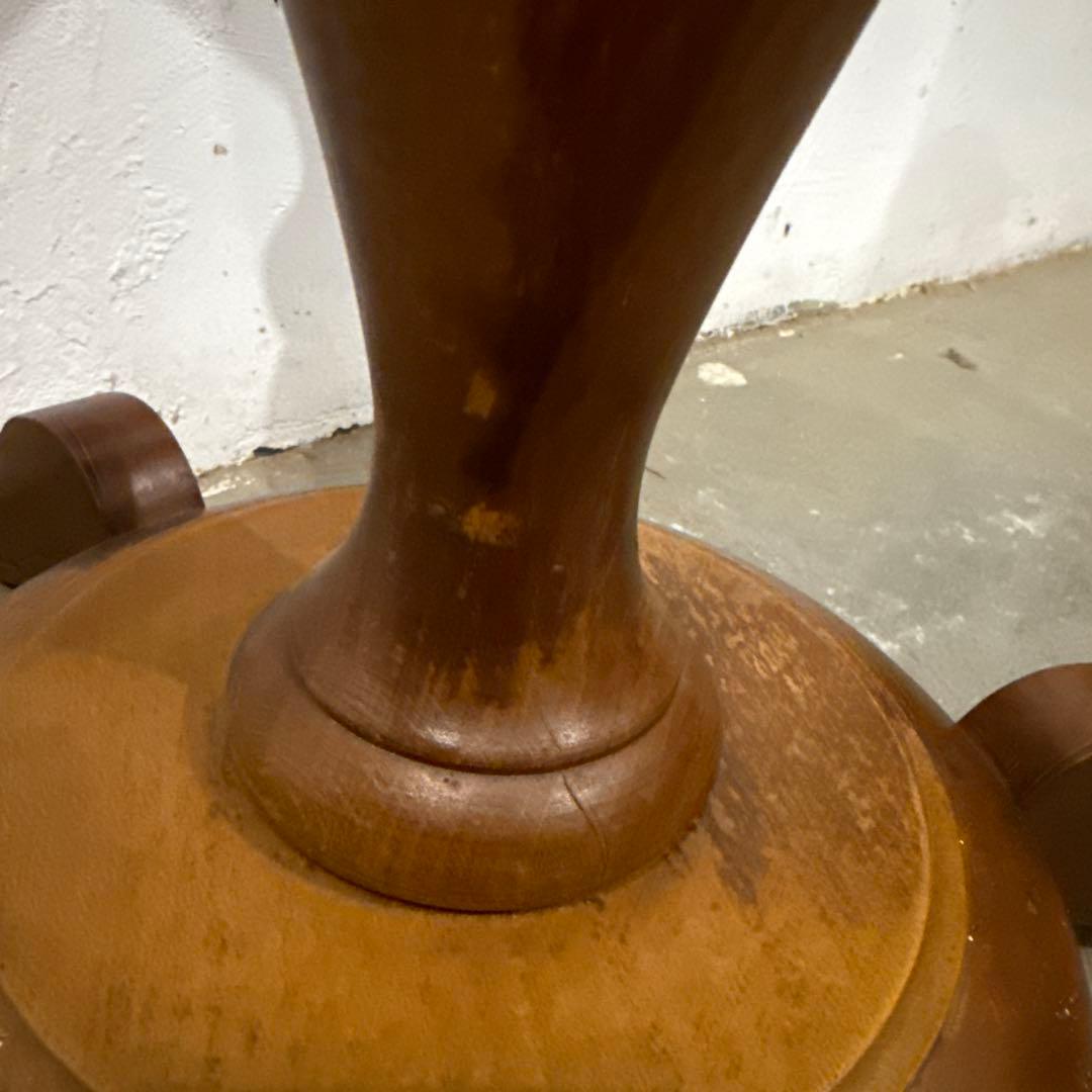 ヴィンテージ 木製サイドテーブル　ラウンドテーブル　花台