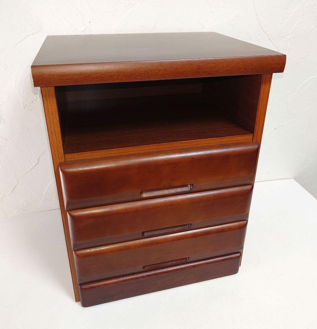 木製小物入れ ミニチェスト 花台 棚 BOXボックス 化粧板 三段 台 飾り棚①