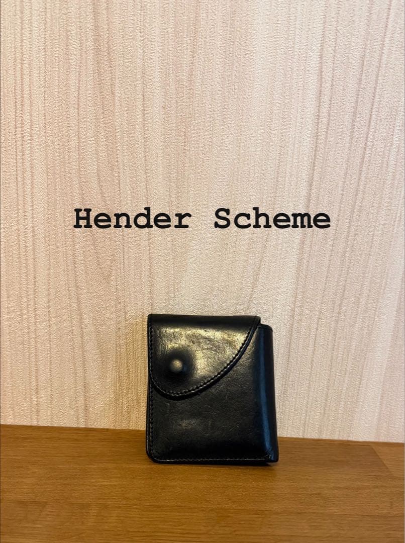 Hender Scheme ブラック 二つ折り財布