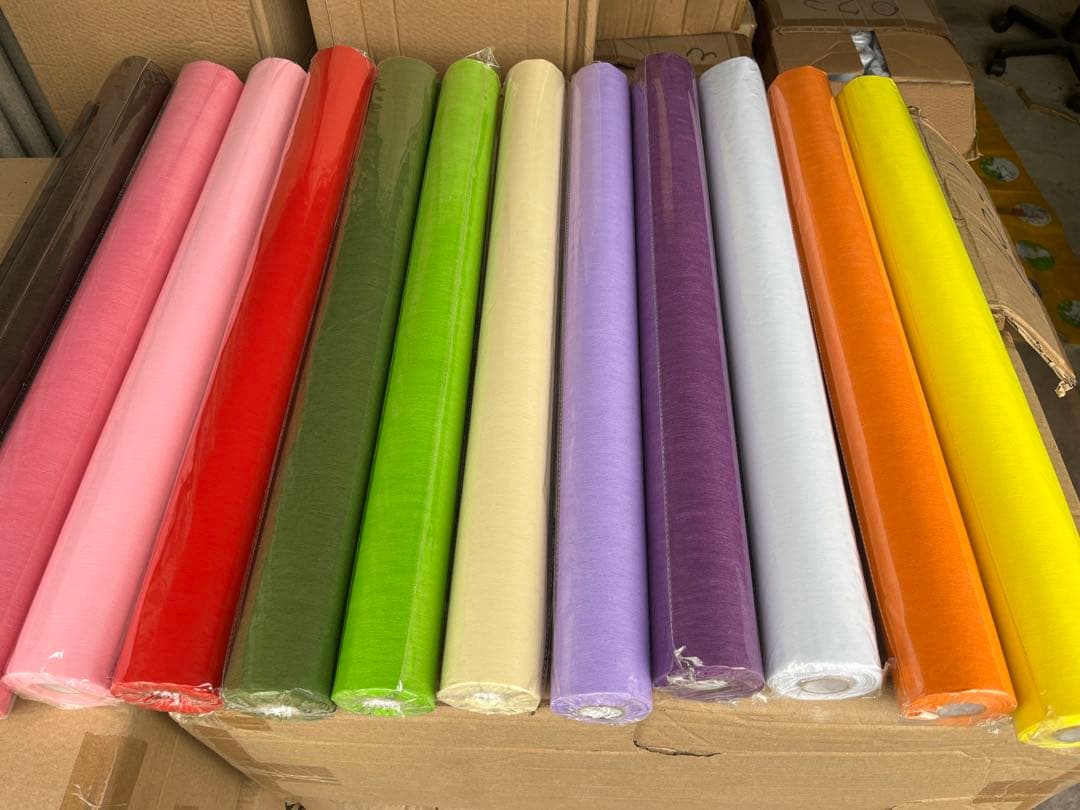 【引き取り希望】不織布ロール　フラワーラッピング　100本大量　65㎝×20m